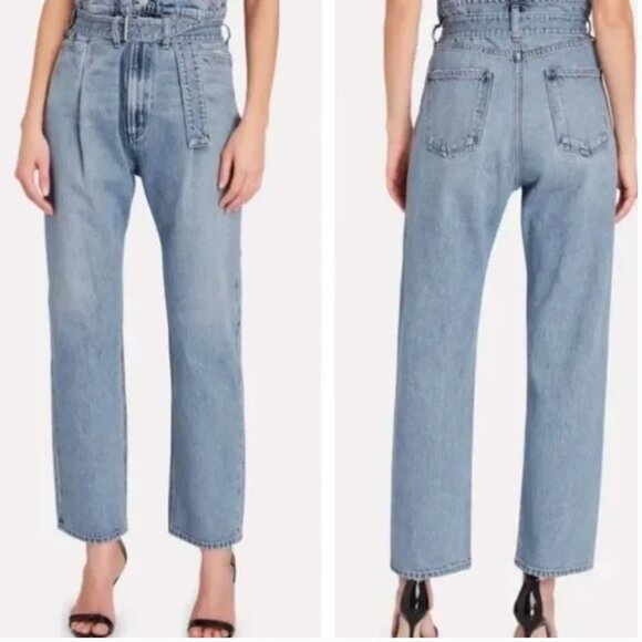 Agolde Denim - AGOLDE Reworked 90s ultra high-rise Paperbag straight Jeans